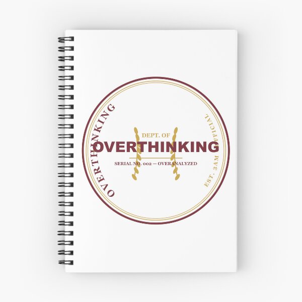 Item preview, Overthinking Department Official Seal Funny Parody Design designed and sold by Mega-Shopping.