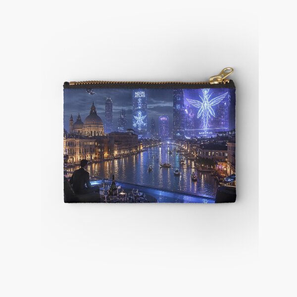 Item preview, Venice 2150 Cyberpunk Art | Neon Atlas Futuristic Venice Collection designed and sold by NSAstore.