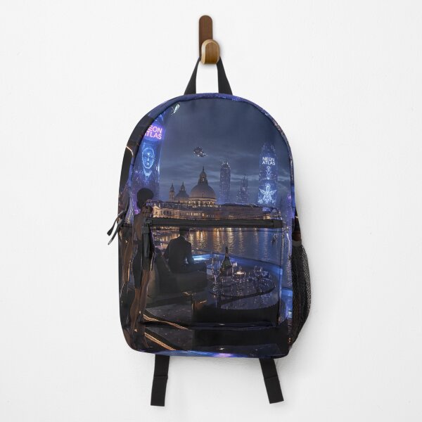 Item preview, Venice 2150 Cyberpunk Art | Neon Atlas Futuristic Venice Collection designed and sold by NSAstore.