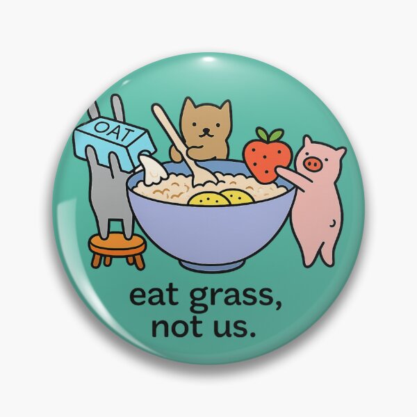 Item preview, Eat grass, not us designed and sold by Lenock.