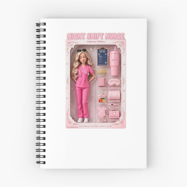 Item preview, Night Shift Nurse Collector Edition Doll Barbiecore Nurse Pink Scrubs Doll in Box designed and sold by Neurospicy Trolls.