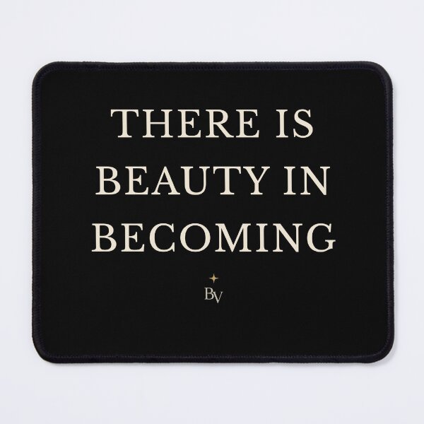 Item preview, There Is Beauty In Becoming | Minimalist Inspirational Quote T-Shirt designed and sold by BeaVibes.