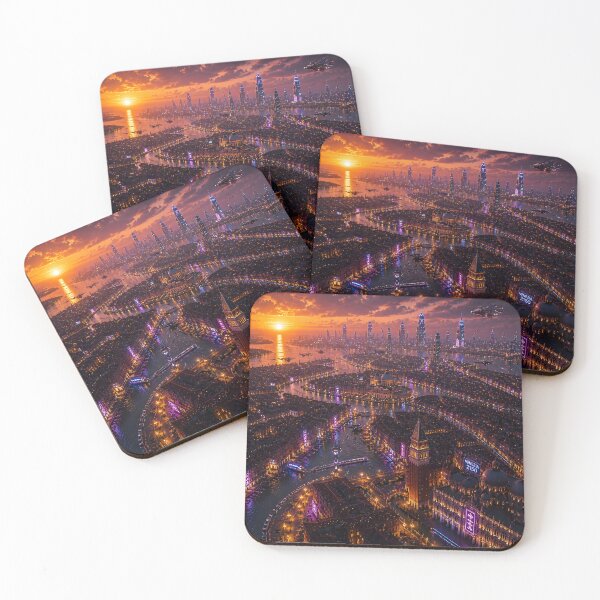 Item preview,  Venice 2150 Cyberpunk Art | Neon Atlas Futuristic Venice Collection designed and sold by NSAstore.