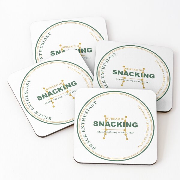 Item preview, Snack Enthusiast Bureau Official Seal Funny Foodie Design designed and sold by Mega-Shopping.