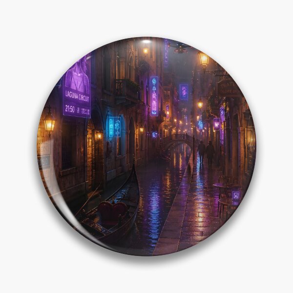 Item preview, ciberpunk de Venecia 2150 | Colección futurista de Venecia Neon Atlas designed and sold by NSAstore.