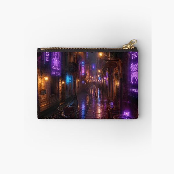 Item preview, Venice 2150 Cyberpunk Art | Neon Atlas Futuristic Venice Collection designed and sold by NSAstore.