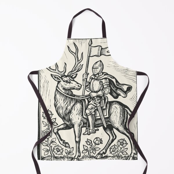 Item preview, Medieval Stag Knight Deer Rider Floral Fantasy designed and sold by Y-Vibes.