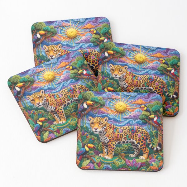 Item preview, Yarn Jaguar and Yarn Toucans designed and sold by Tridentulus.