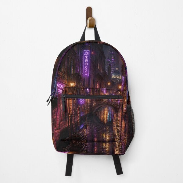 Item preview, Venice 2150 Cyberpunk Art | Neon Atlas Futuristic Venice Collection designed and sold by NSAstore.