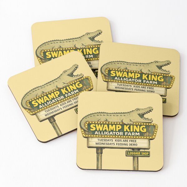 Item preview, Swamp King Alligator Farm- Vintage Roadside Sign designed and sold by R1 Foundry.