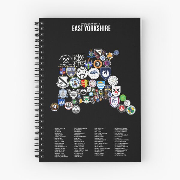 Item preview, Mens Footballing Map of East Yorkshire designed and sold by Footy-Maps.