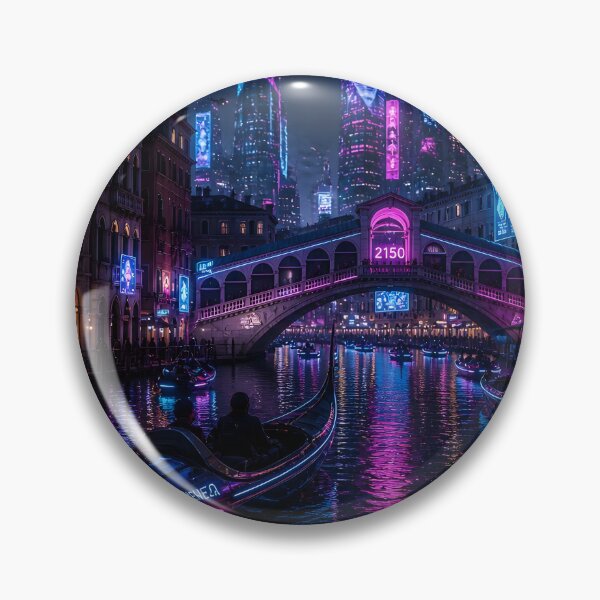 Item preview, ciberpunk de Venecia 2150 | Colección futurista de Venecia Neon Atlas designed and sold by NSAstore.