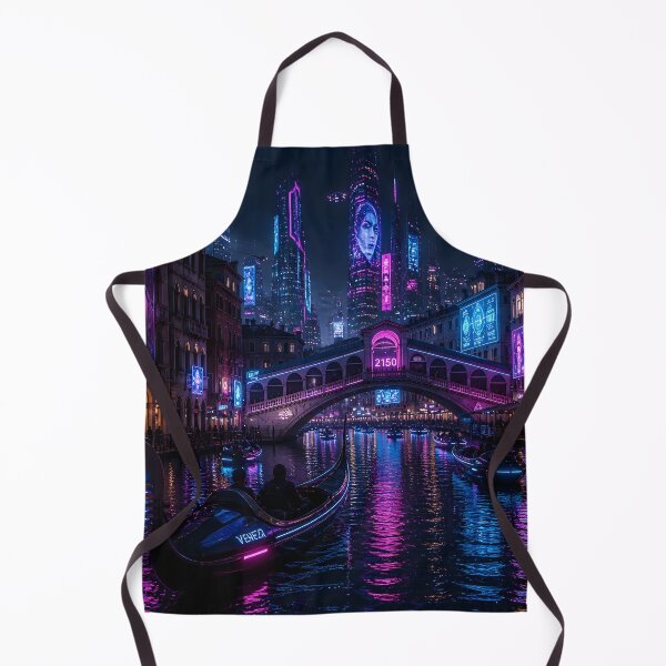 Item preview, ciberpunk de Venecia 2150 | Colección futurista de Venecia Neon Atlas designed and sold by NSAstore.