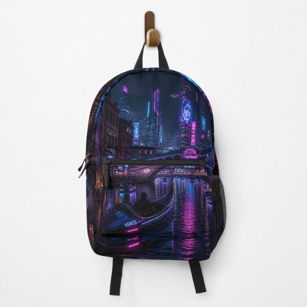 Item preview, Venice 2150 Cyberpunk Art | Neon Atlas Futuristic Venice Collection designed and sold by NSAstore.