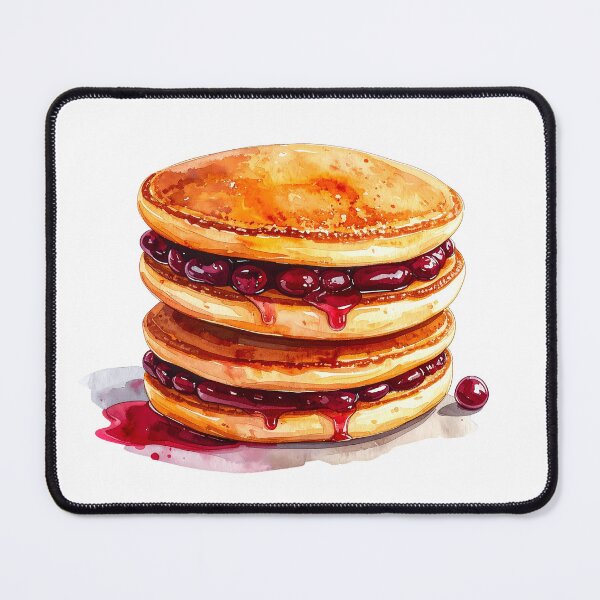 Item preview, Japanese Dorayaki Pancakes Watercolor  designed and sold by BetweenForms.