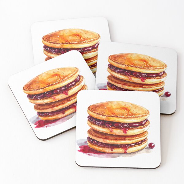Item preview, Japanese Dorayaki Pancakes Watercolor  designed and sold by BetweenForms.