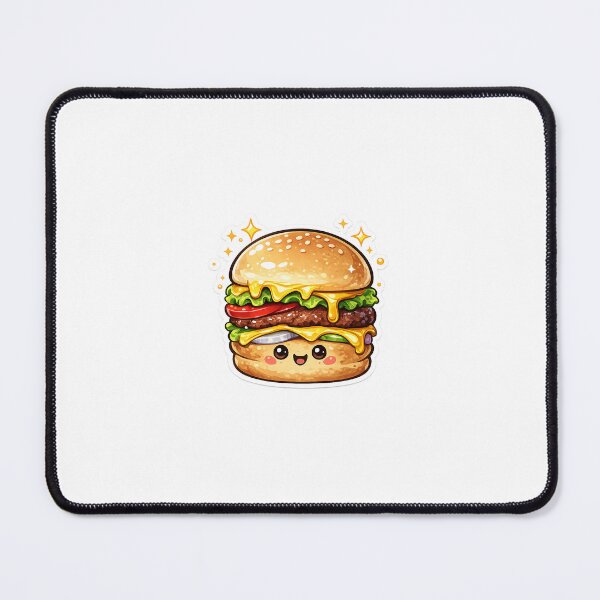 Item preview, Cute Kawaii Cheeseburger Sticker Design designed and sold by Raysprin.