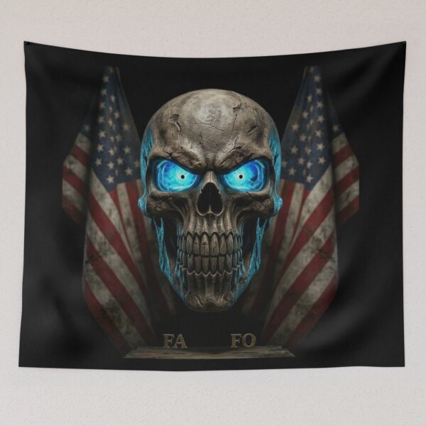 Item preview, American Flag Skull designed and sold by InkShiftLabs.