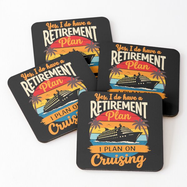 Item preview, Yes I Do Have A Retirement Plan I Plan On Cruising - Funny Cruise Ship Art designed and sold by BendyBeasts.
