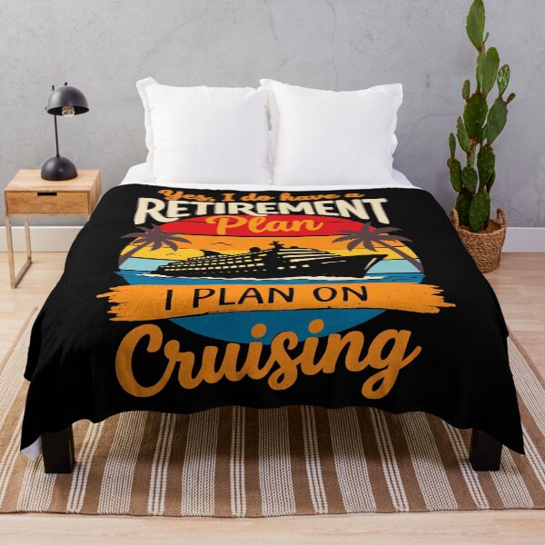 Item preview, Yes I Do Have A Retirement Plan I Plan On Cruising - Funny Cruise Ship Art designed and sold by BendyBeasts.