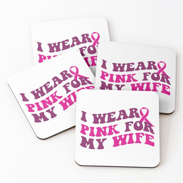 Item preview, I wear pink for my wife, Breast cancer awareness , Breast cancer, pink Ribbon designed and sold by BlueDiamond-19.