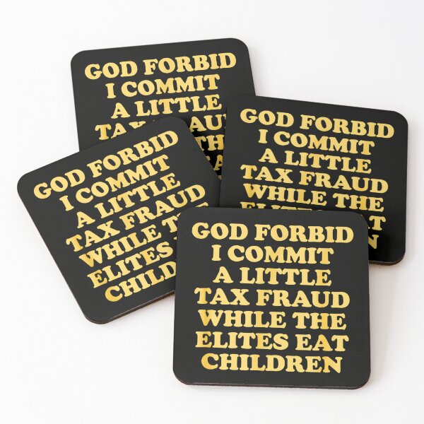 Item preview, God Forbid I Commit A Little Tax Fraud Funny Satirical Quote Design  designed and sold by Rahamkshop.