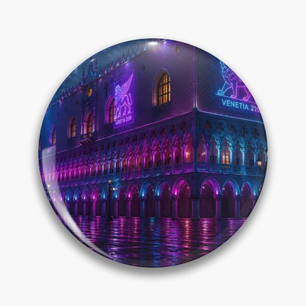 Item preview, ciberpunk de Venecia 2150 | Colección futurista de Venecia Neon Atlas designed and sold by NSAstore.