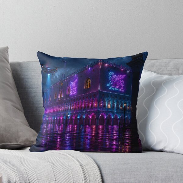 Aperçu de l'œuvre  cyberpunk de Venise 2150 | Collection Venise futuriste de Neon Atlas créée et vendue par NSAstore.
