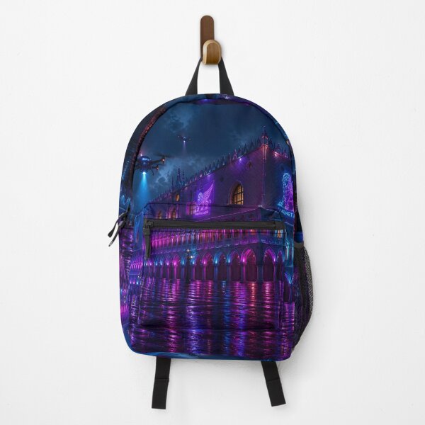 Item preview, Venice 2150 Cyberpunk Art | Neon Atlas Futuristic Venice Collection designed and sold by NSAstore.