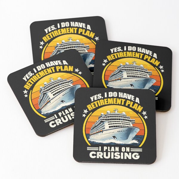 Item preview, Yes I Do Have A Retirement Plan I Plan On Cruising - Funny Cruise Ship Art designed and sold by BendyBeasts.