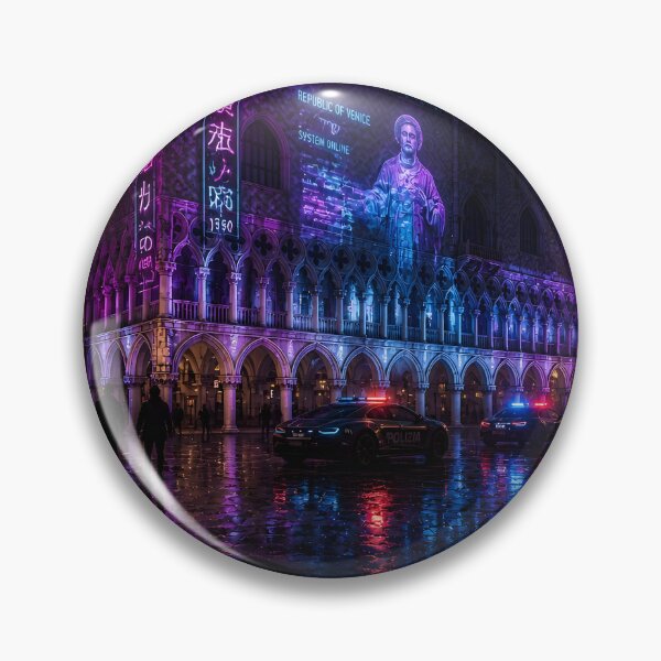 Item preview, ciberpunk de Venecia 2150 | Colección futurista de Venecia Neon Atlas designed and sold by NSAstore.