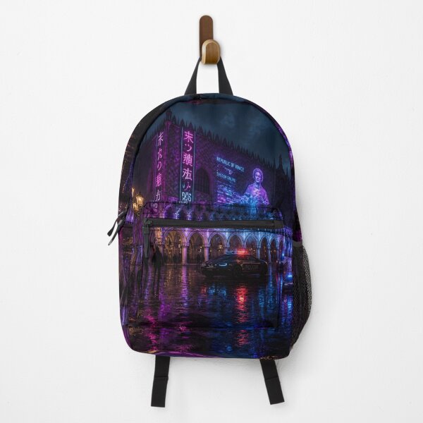 Item preview, Venice 2150 Cyberpunk Art | Neon Atlas Futuristic Venice Collection designed and sold by NSAstore.