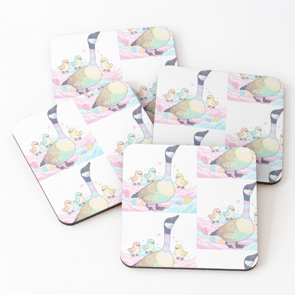 Item preview, Pastel Goose and Ducklings Kawaii Art Print designed and sold by KaleChub.