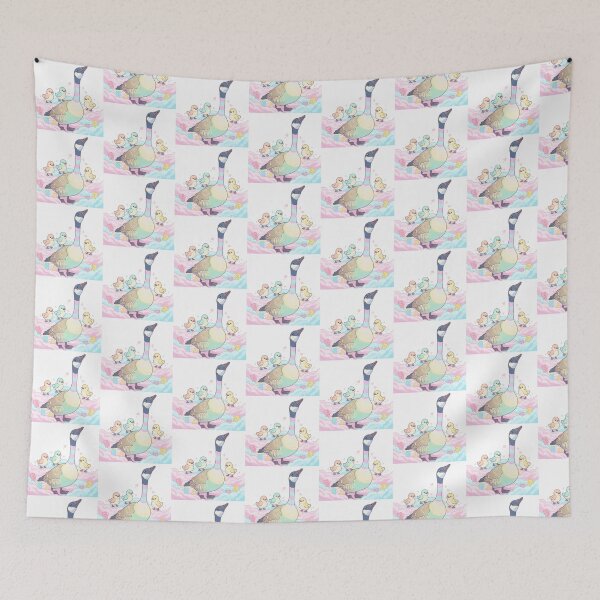 Item preview, Pastel Goose and Ducklings Kawaii Art Print designed and sold by KaleChub.