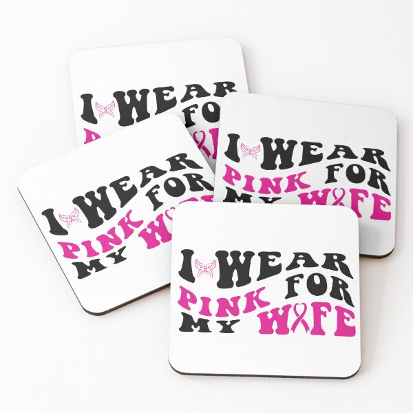 Item preview, I wear pink for my wife, Breast cancer awareness , Breast cancer, pink Ribbon designed and sold by BlueDiamond-19.