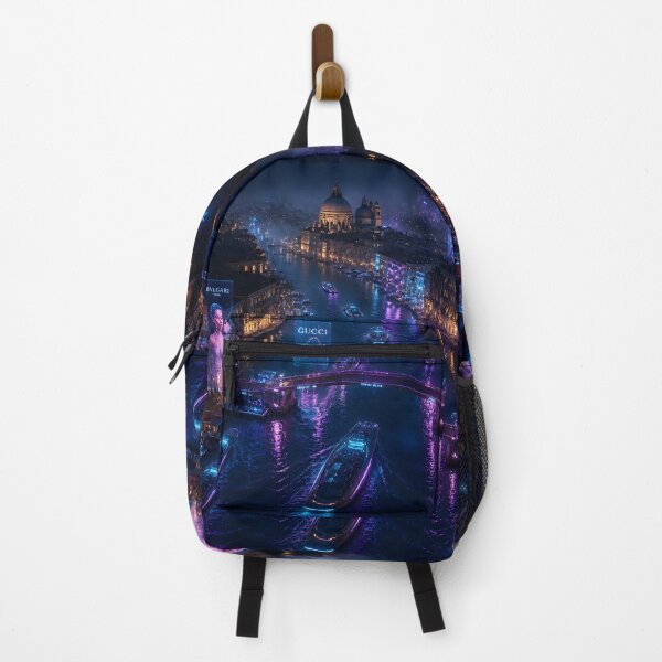 Item preview, Venice 2150 Cyberpunk Art | Neon Atlas Futuristic Venice Collection designed and sold by NSAstore.