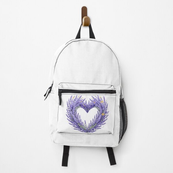 Item preview, Purple Lavender Floral Heart Watercolor Illustration designed and sold by BetweenForms.