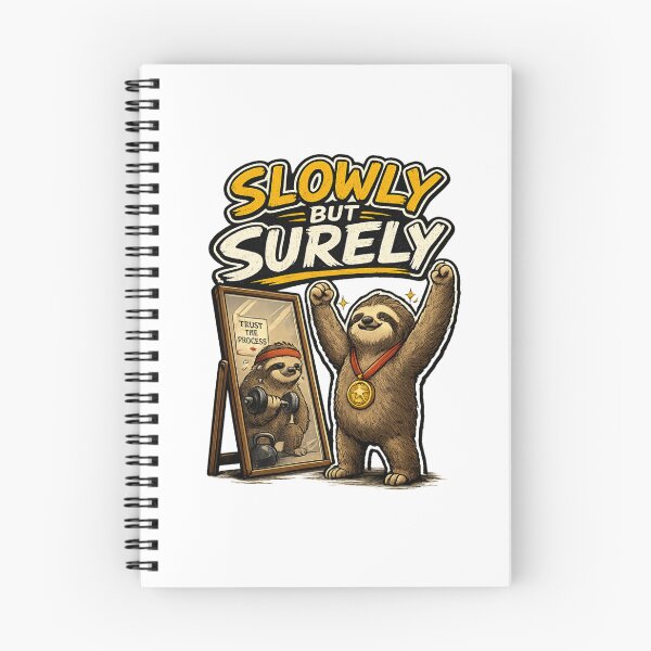 Item preview, Slowly But Surely | Cute Sloth Motivation | Trust the Process designed and sold by BabiesNanimals.