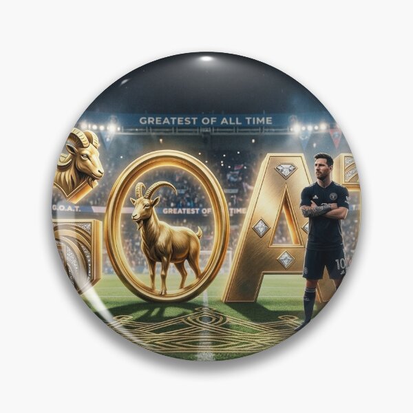 Item preview, Lionel Messi GOAT Gold Stadium Concept designed and sold by KoraVibe.