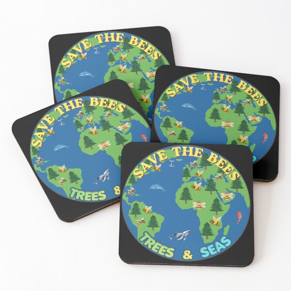 Item preview, Save The Bees Trees & Seas Nature Conservation  designed and sold by zebek-design.