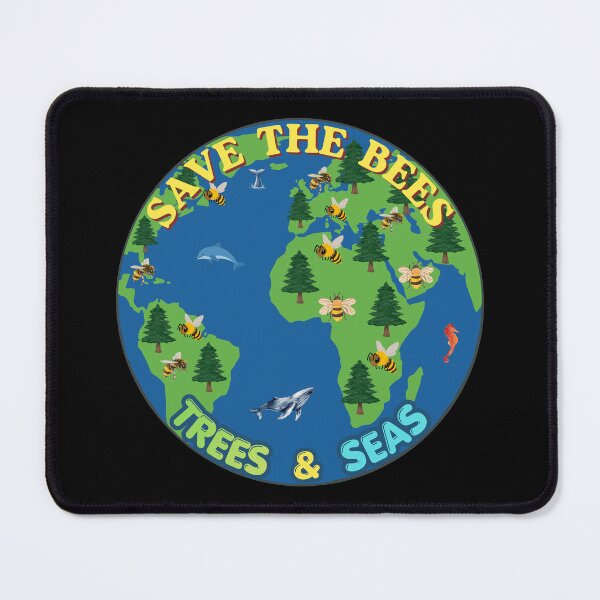 Item preview, Save The Bees Trees & Seas Nature Conservation designed and sold by zebek-design.