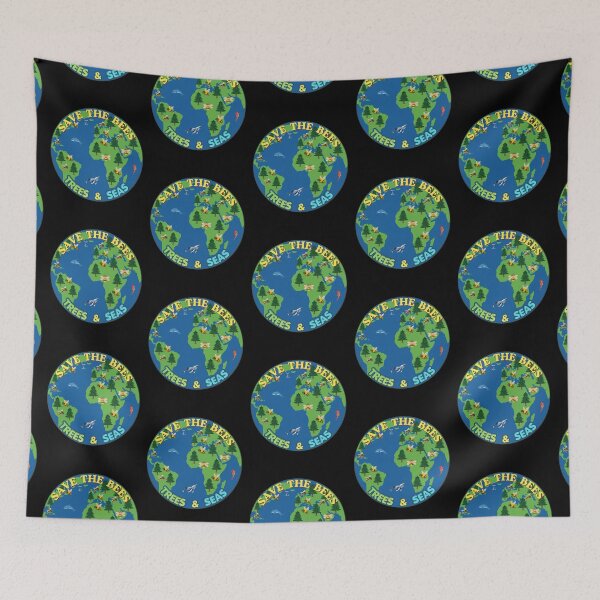 Item preview, Save The Bees Trees & Seas Nature Conservation  designed and sold by zebek-design.