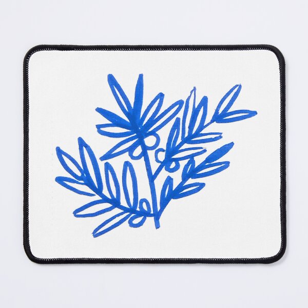 Item preview, Hand-drawn blue botanical branch designed and sold by ElizabethCoelho.