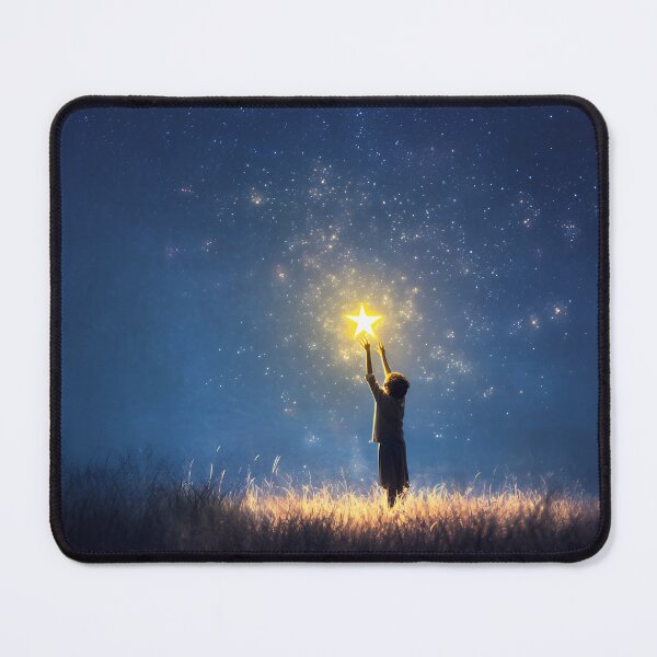 Item preview, the child and his shining star, magical night designed and sold by cathygwen.