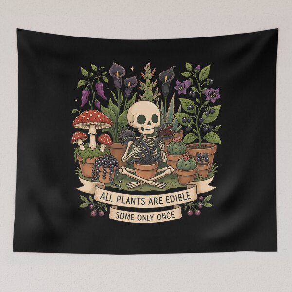Item preview, All Plants Are Edible Some Only Once Funny Botanical Humor designed and sold by AmazingPics001.