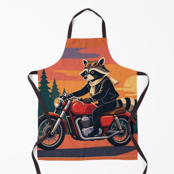 Item preview, Biker Raccoon – Sunset Adventure Ride Art designed and sold by Dogandesighn.