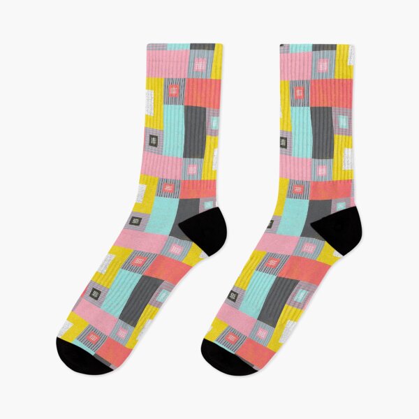 Item preview, Midmod Textured Geometric Patchwork  designed and sold by Christine Philbrick.