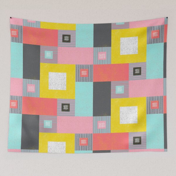 Item preview, Midmod Textured Geometric Patchwork  designed and sold by Christine Philbrick.