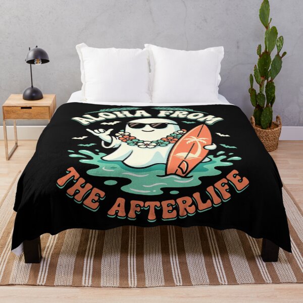 Item preview, Aloha From The Afterlife Funny Ghost Surf Summerween designed and sold by AmazingPics001.