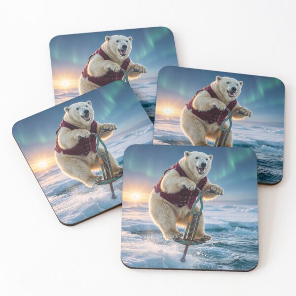 Item preview, Enthusiastic Polar Bear Bounces into the Drink designed and sold by Tridentulus.